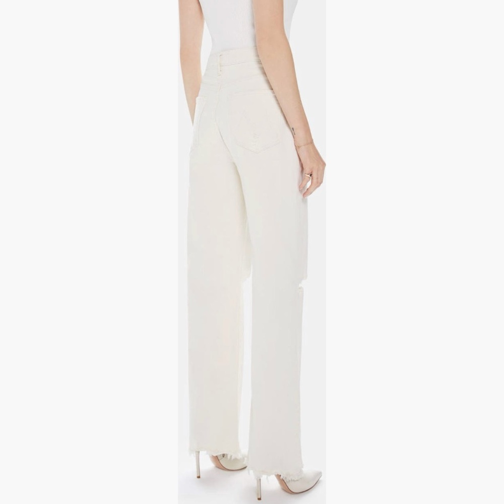 MOTHER SUPERIOR unnatural acts HIGH WAISTED TUNNEL VISION SNEAK wide leg JEANS - Picture 4 of 10